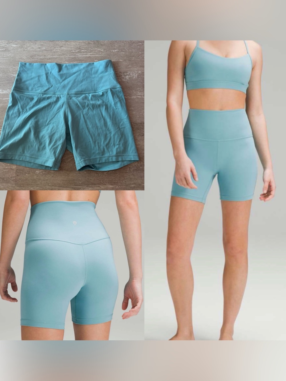 Lululemon Align HR Short 6" in Tidal Teal Blue women’s 10 yoga training